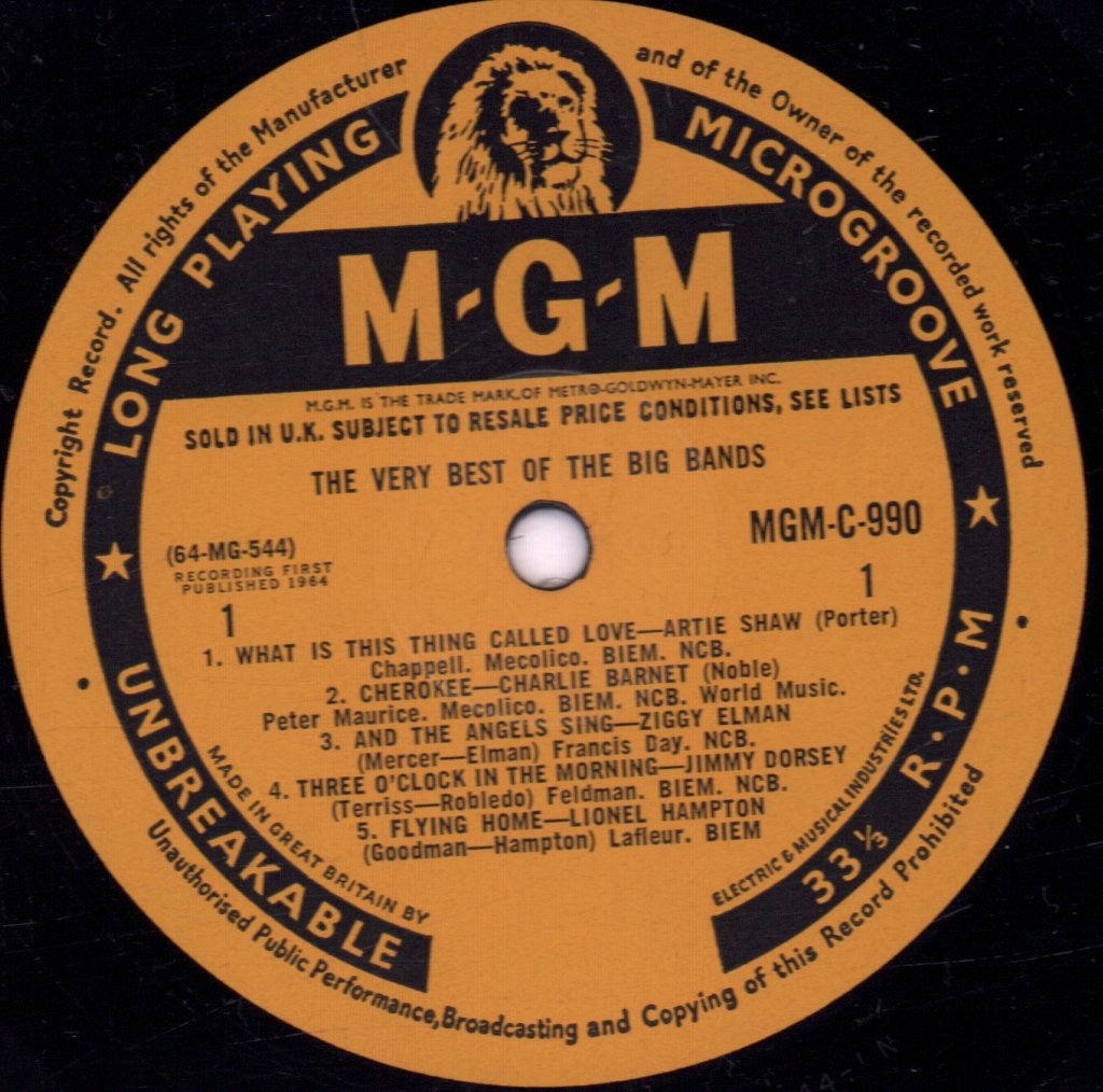 Various Artists - Very Best Of The Big Bands - Lp