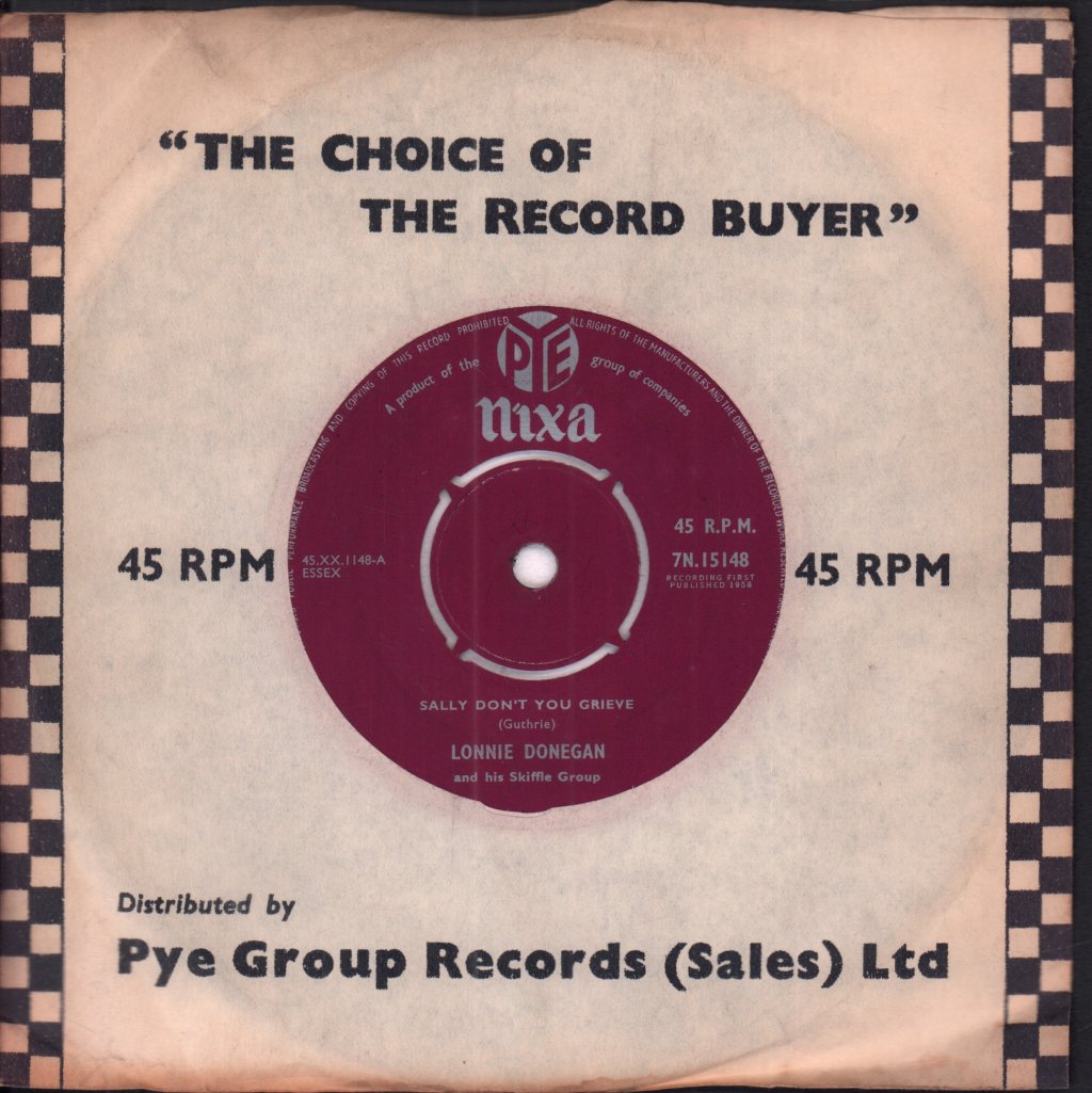 Lonnie Donegan - Sally Don't You Grieve - 7 Inch