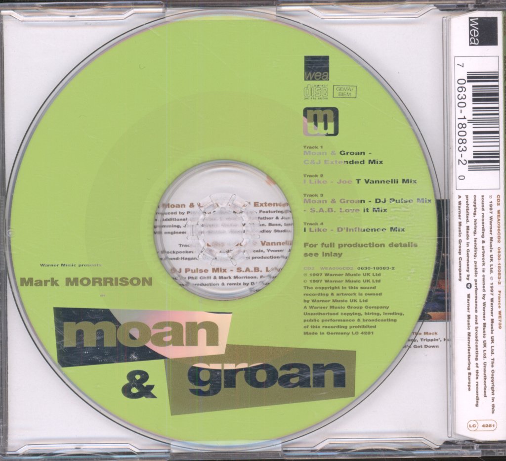 Mark Morrison - Moan And Groan - Cd