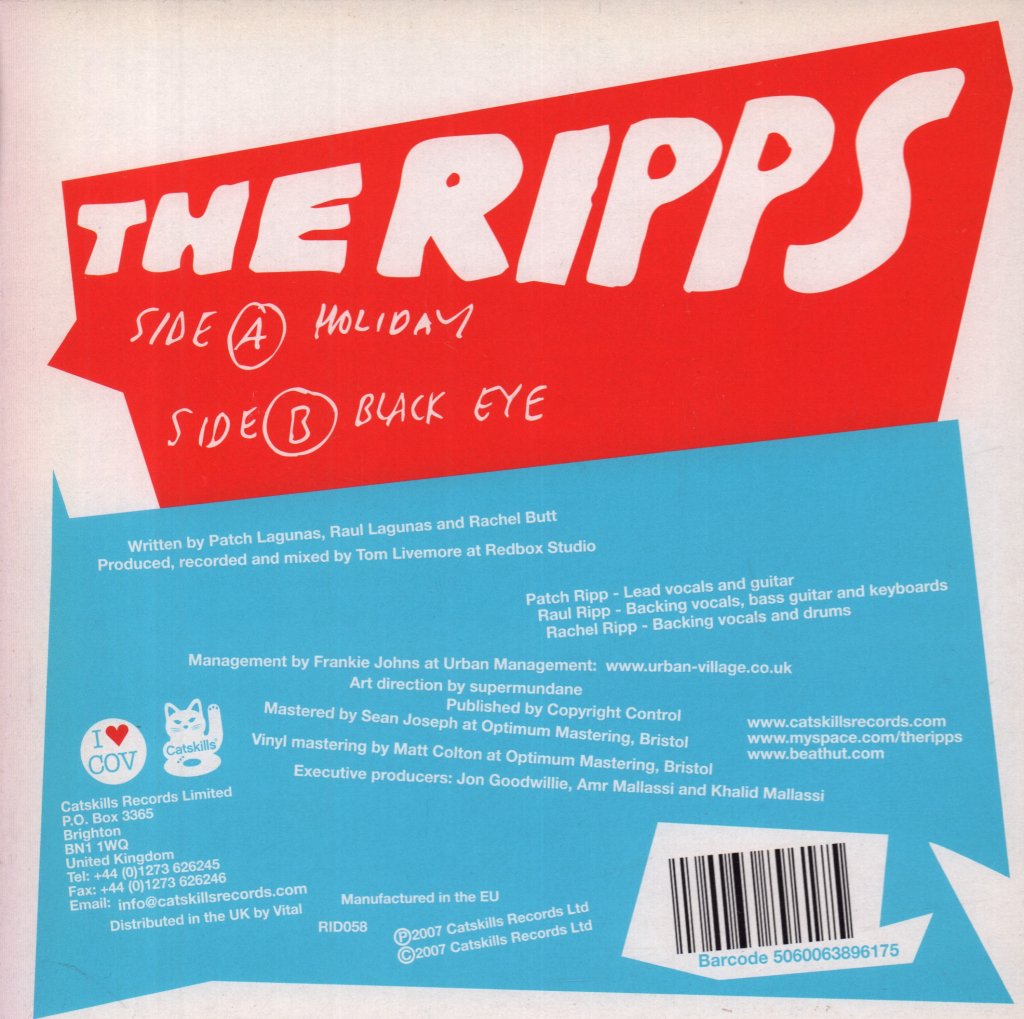 Ripps - Holiday - 7 Inch