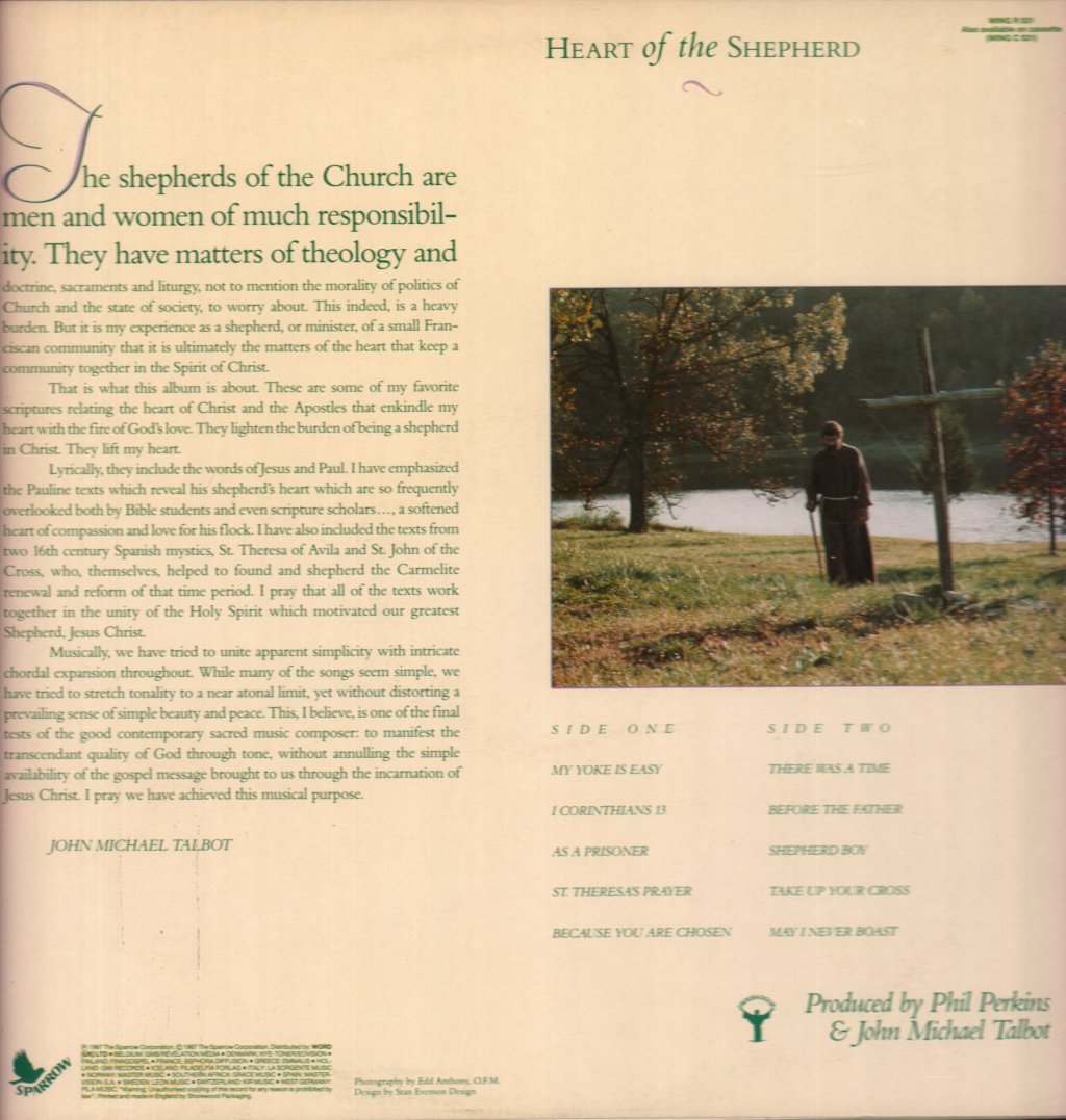 John Michael Talbot - Heart Of The Shepherd - Lp