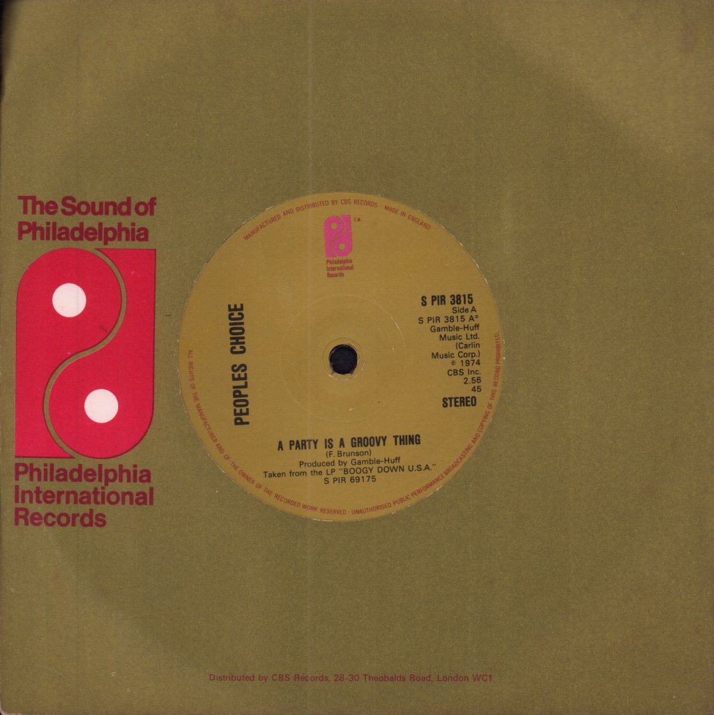 People's Choice - A Party Is A Groovy Thing - 7 Inch