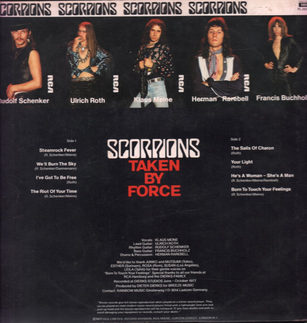 Scorpions - Taken By Force - Lp