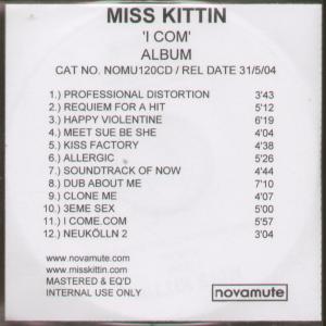 Miss Kittin - I Com - Cdr