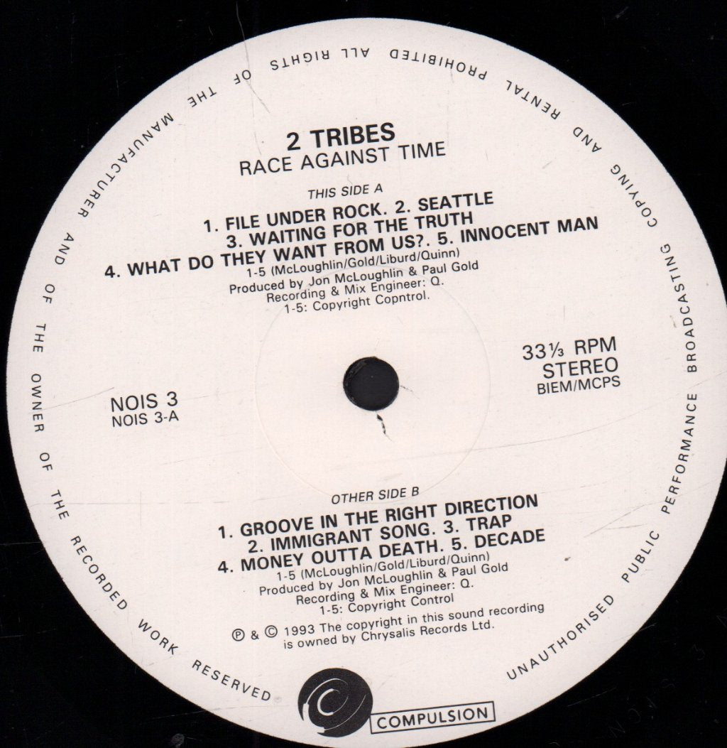 2 Tribes - Race Against Time - Lp