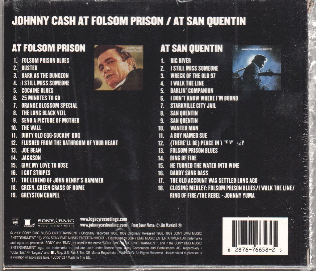 Johnny Cash - At Folsom Prison / At San Quentin - The 2 Classic Prison Concerts - Cd Set