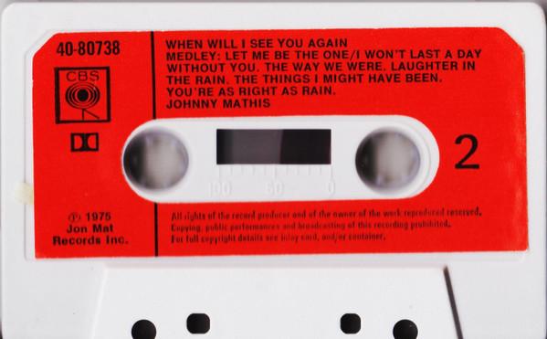 Johnny Mathis - When Will I See You Again - Cassette