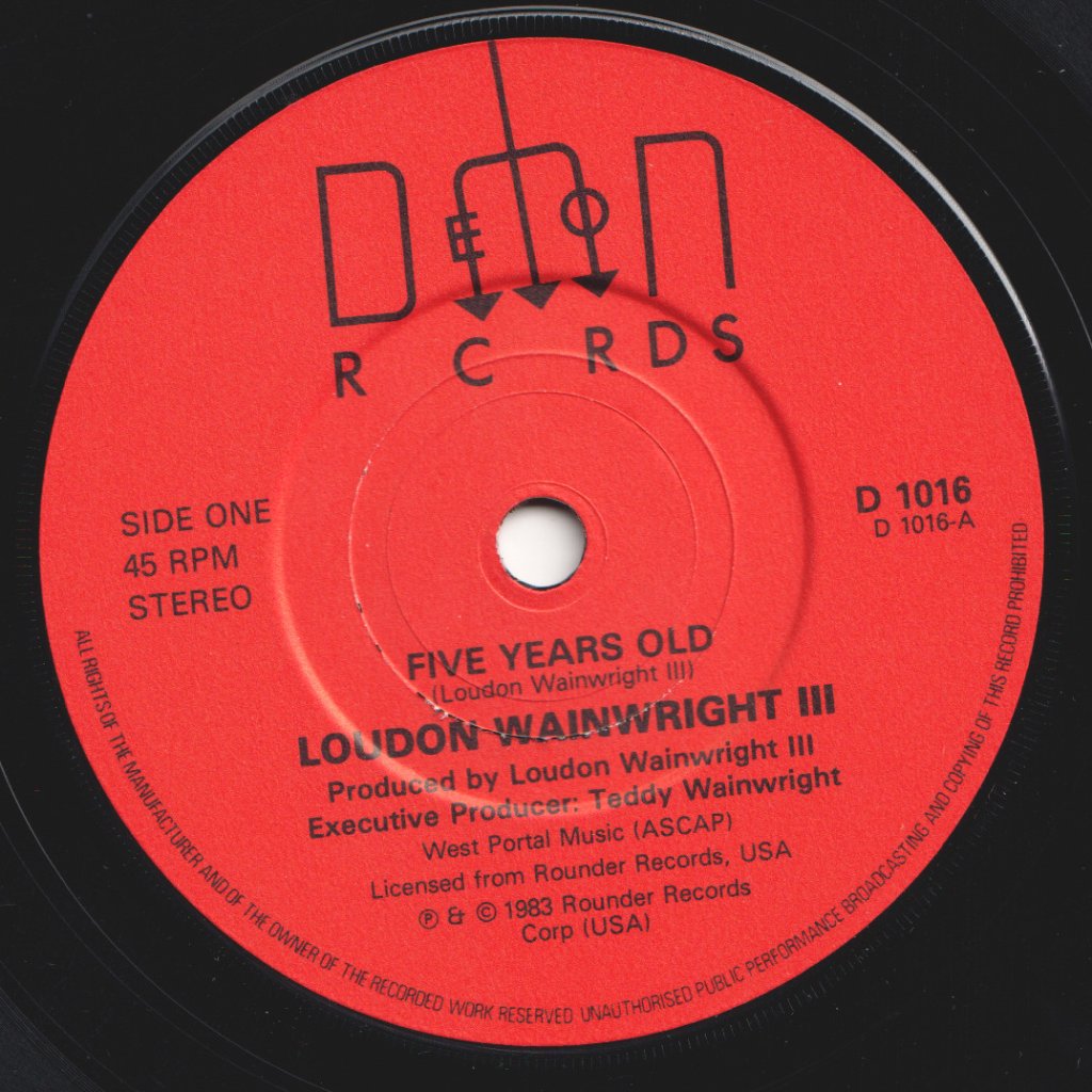 Loudon Wainwright 3 - Five Years Old - 7 Inch