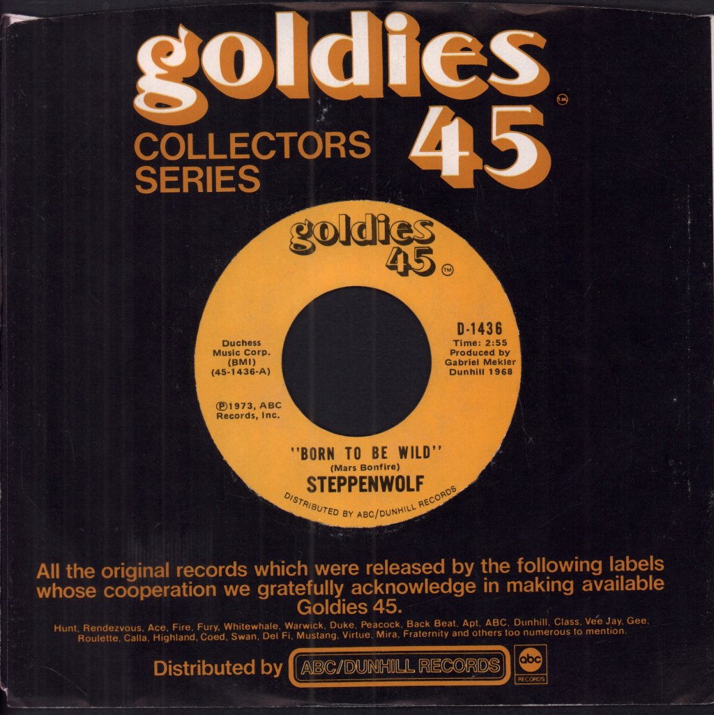 Steppenwolf - Born To Be Wild / The Pusher - 7 Inch