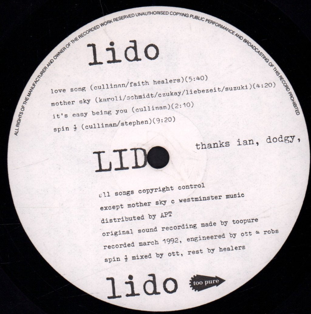 th Faith Healers - Lido - Lp