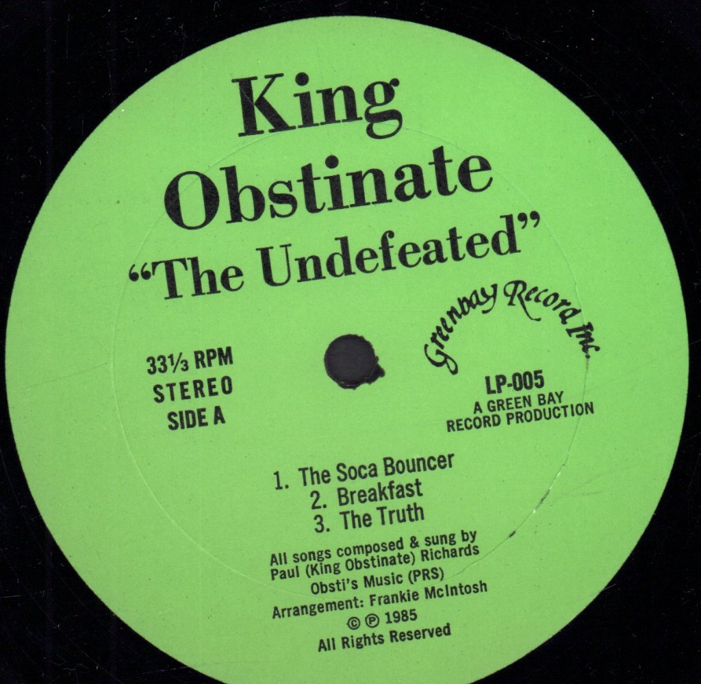King Obstinate - Undefeated - Lp