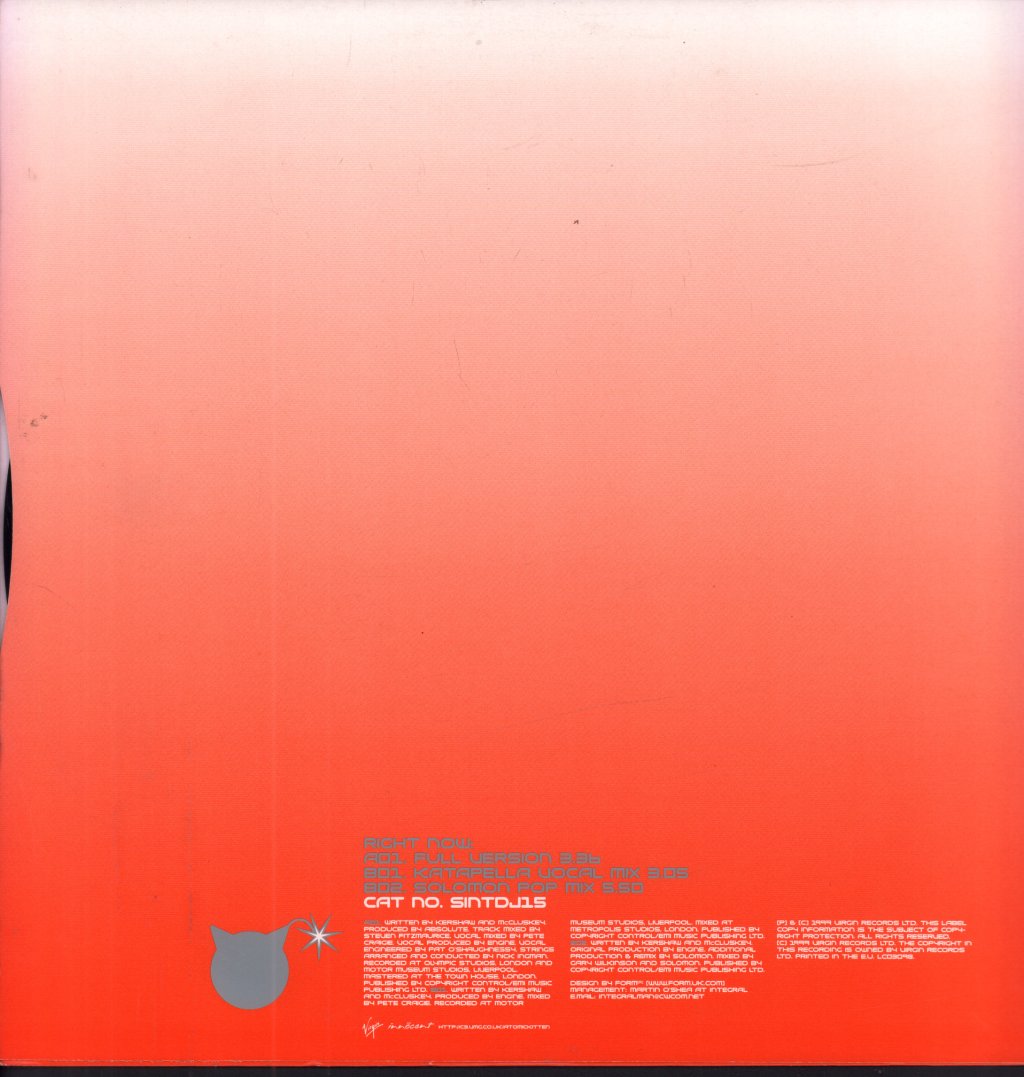 Atomic Kitten - Right Now - 12 Inch