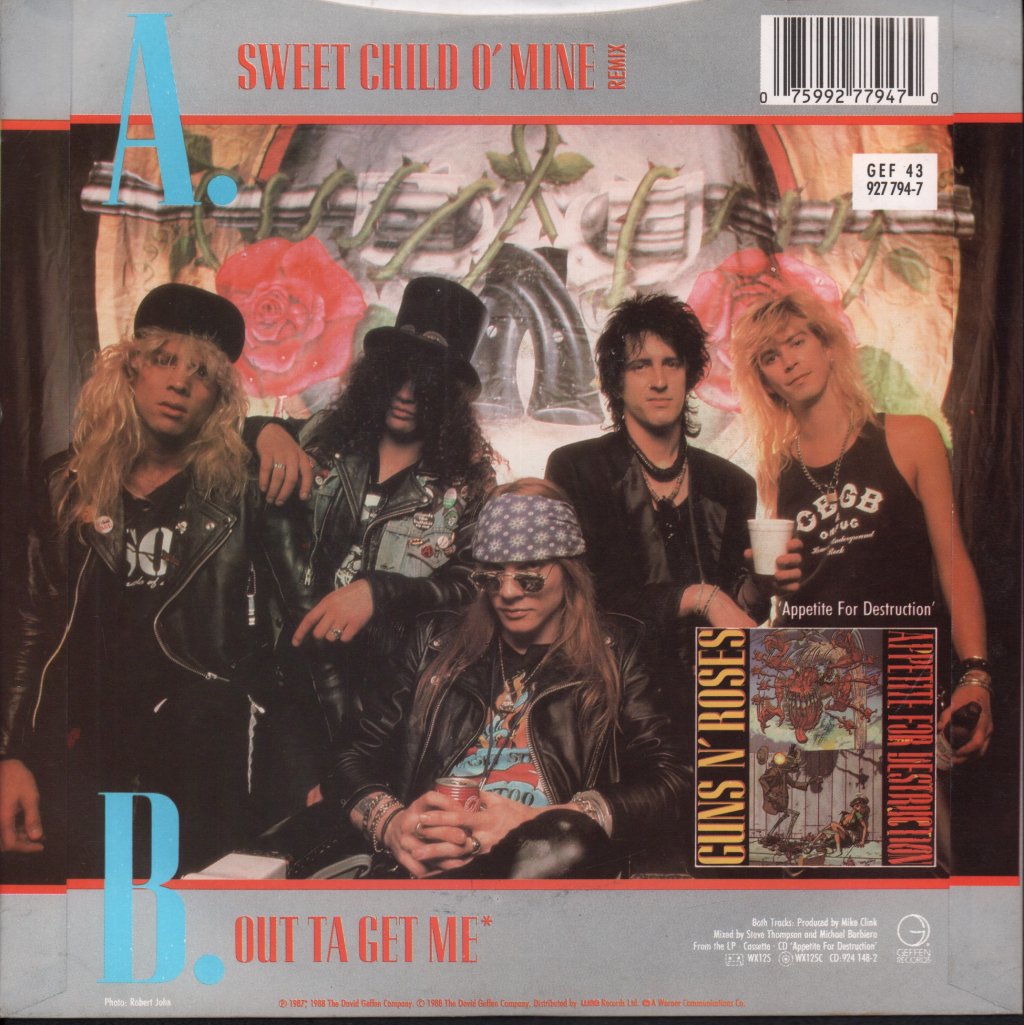 Guns N Roses - Sweet Child O Mine - 7 Inch