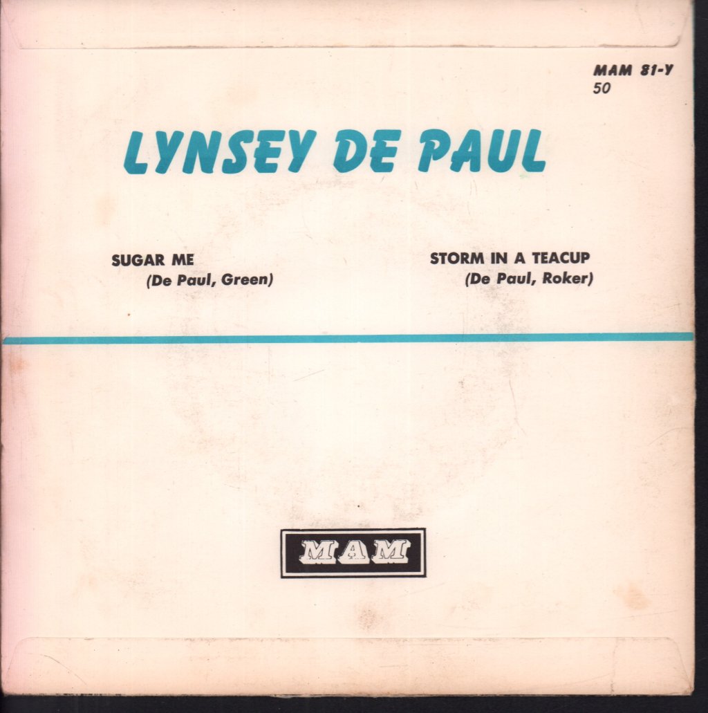 Lynsey De Paul - Sugar Me - 7 Inch