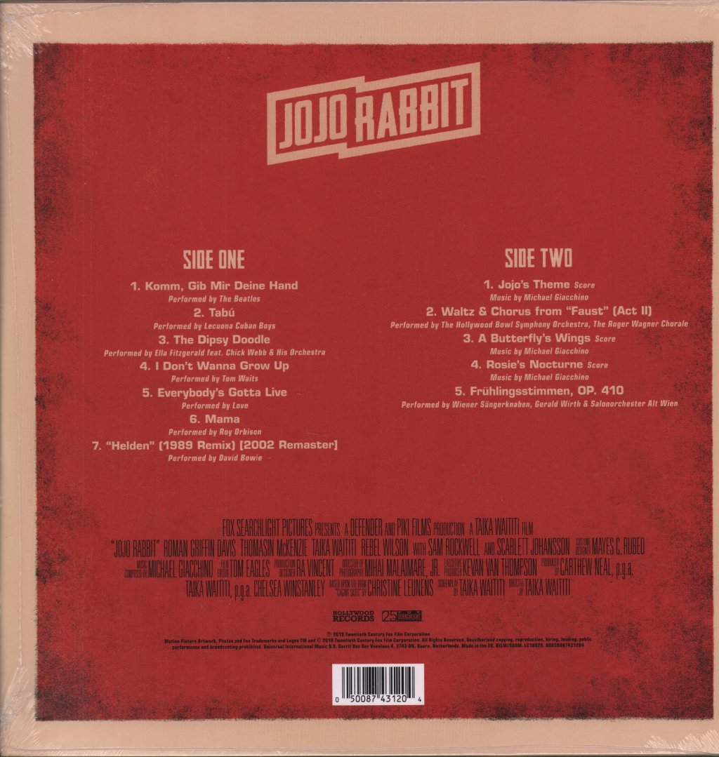 Various Artists - Jojo Rabbit Original Motion Picture Soundtrack - Lp