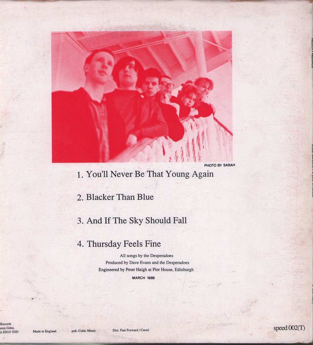 Jesse Garon And The Desperadoes - You'll Never Be That Young Again - 12 Inch