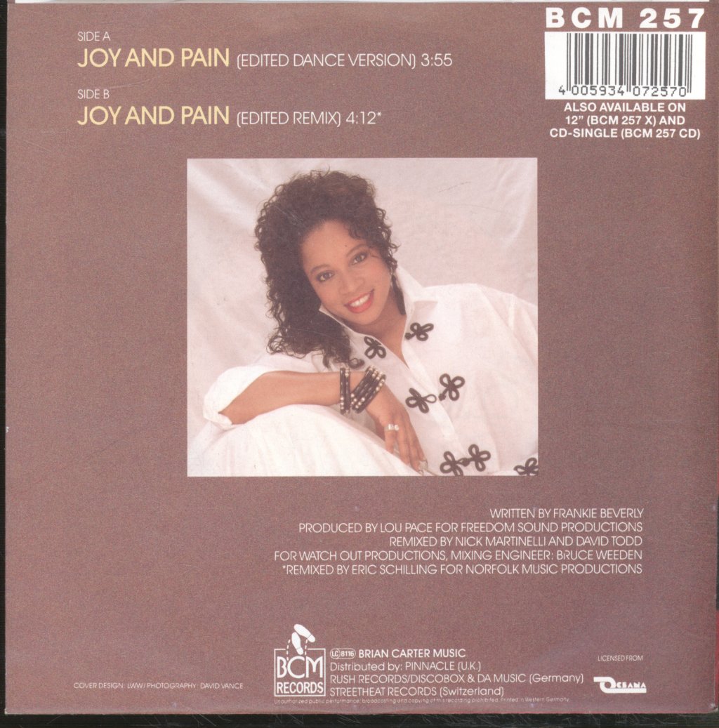 Donna Allen - Joy And Pain - 7 Inch