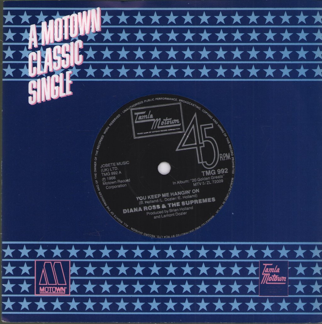 Supremes - You Keep Me Hangin' On - 7 Inch