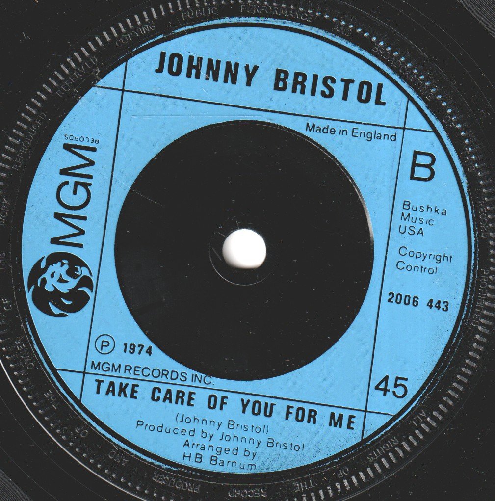 Johnny Bristol - Hang On In There Baby - 7 Inch