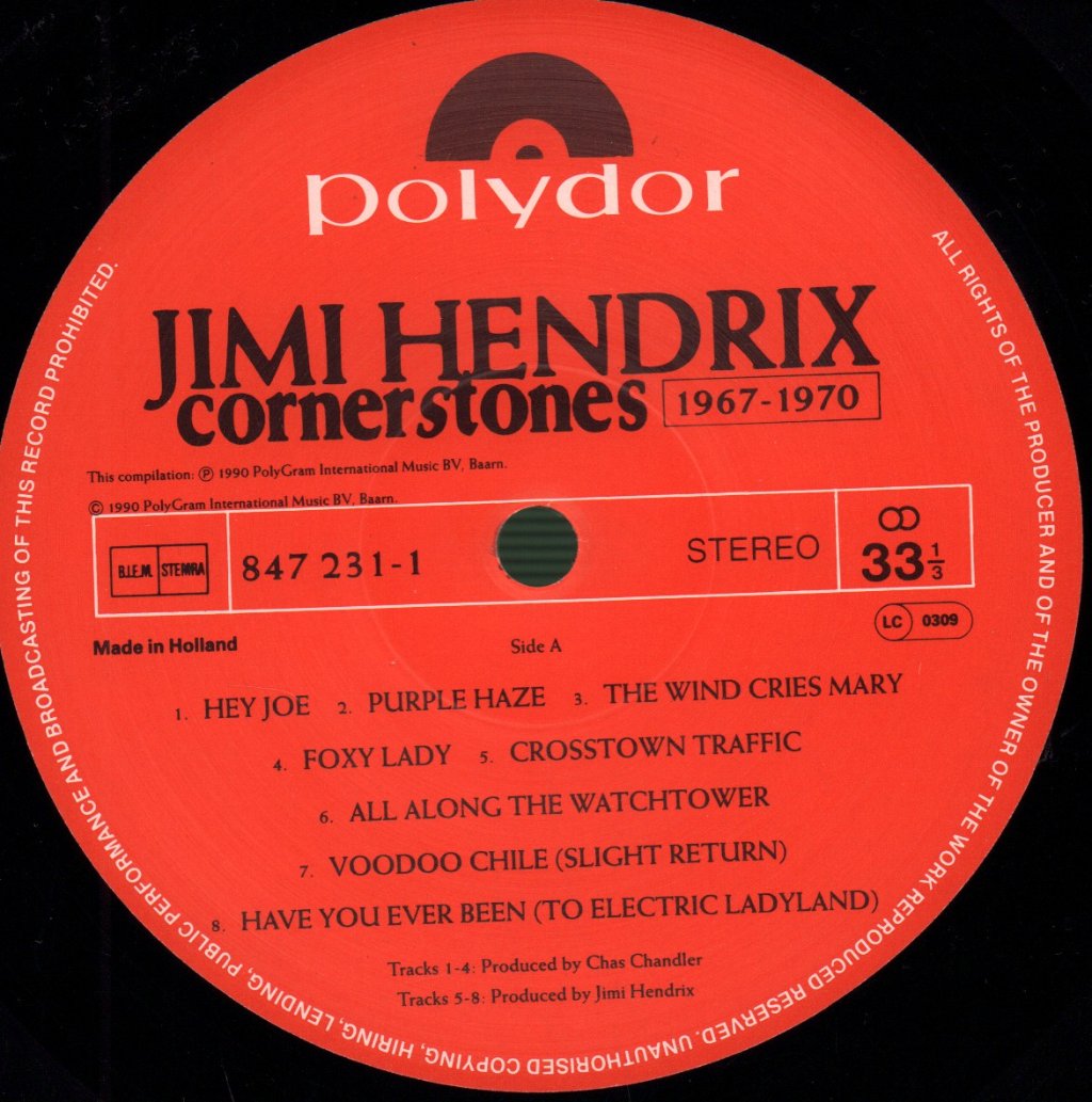 Jimi Hendrix - Cornerstones 1967 - 1970 - Lp