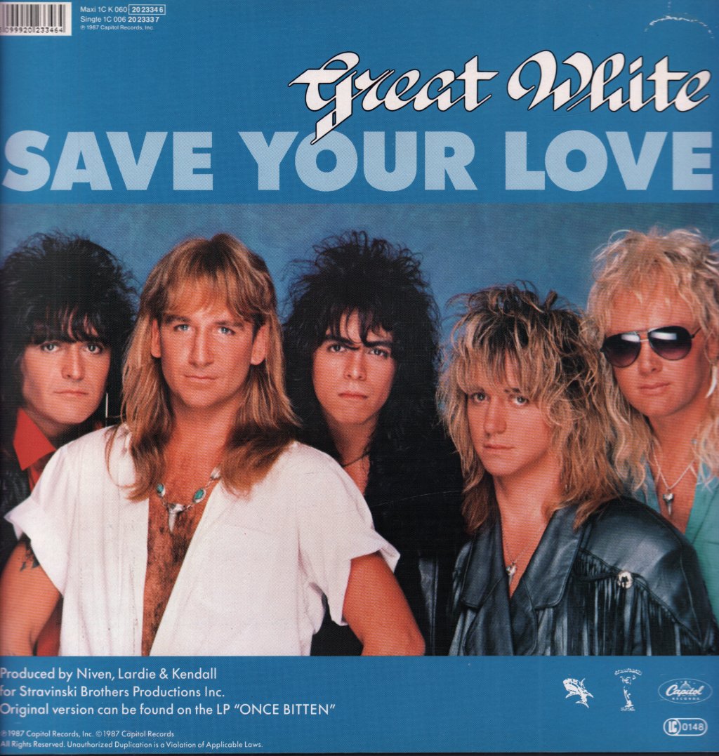 Great White - Save Your Love - 12 Inch