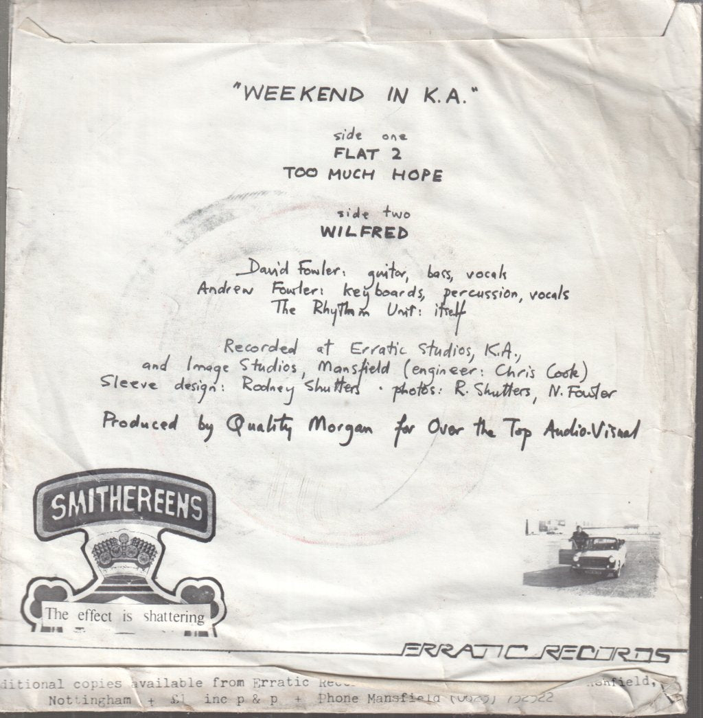 Smithereens (Uk Group) - Weekend In K.A. - 7 Inch