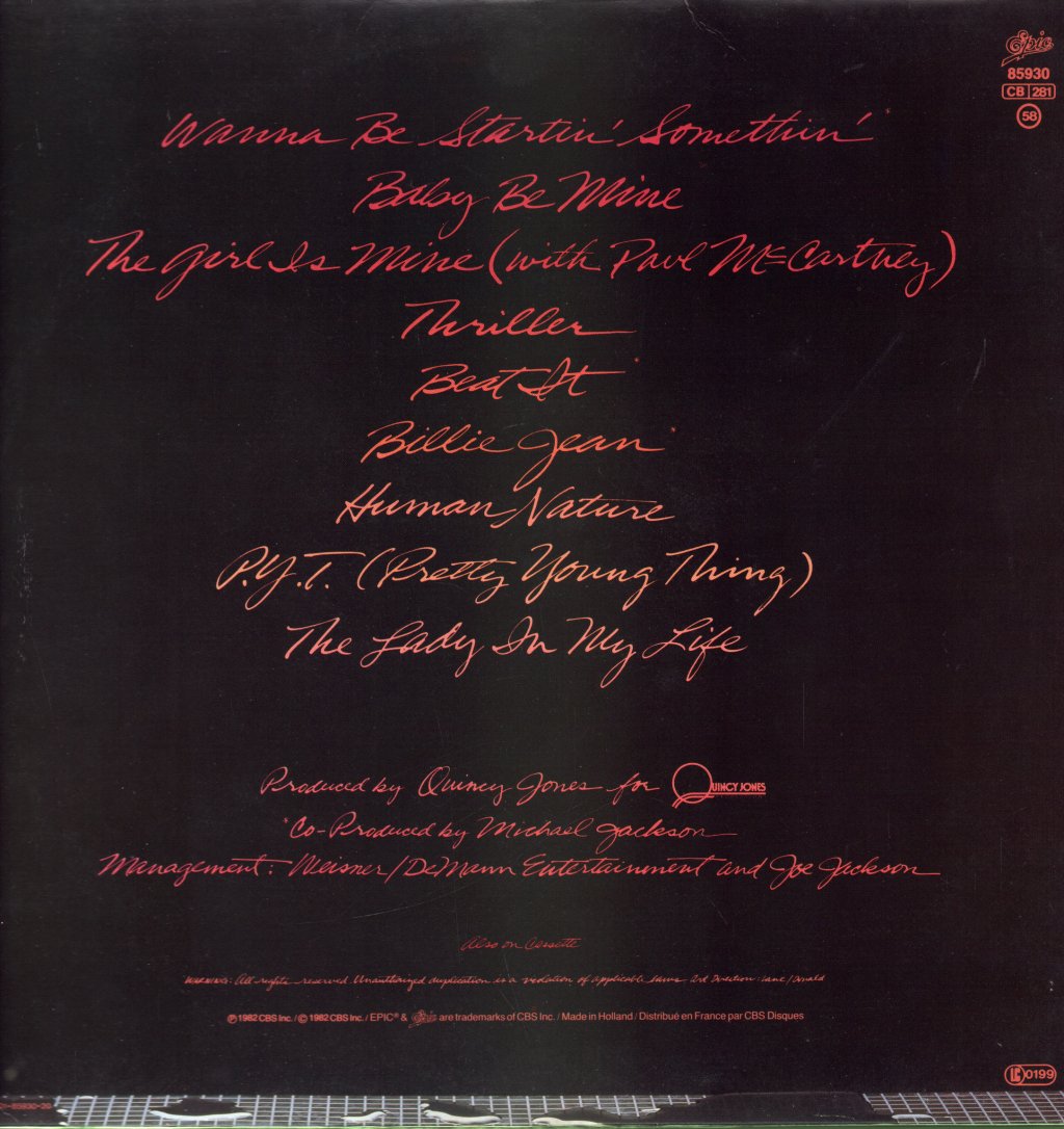 Michael Jackson - Thriller - Lp