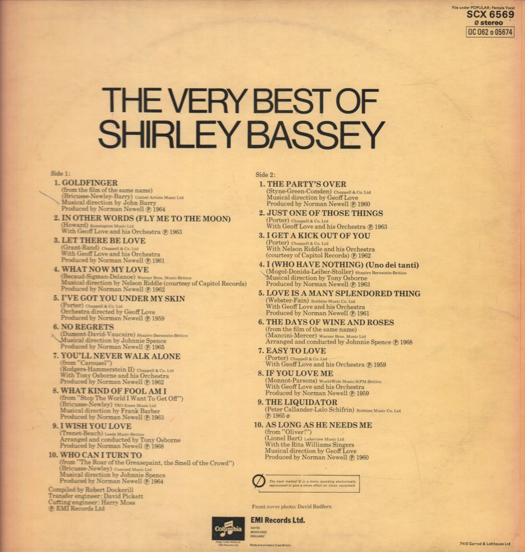 Shirley Bassey - Very Best Of - Lp
