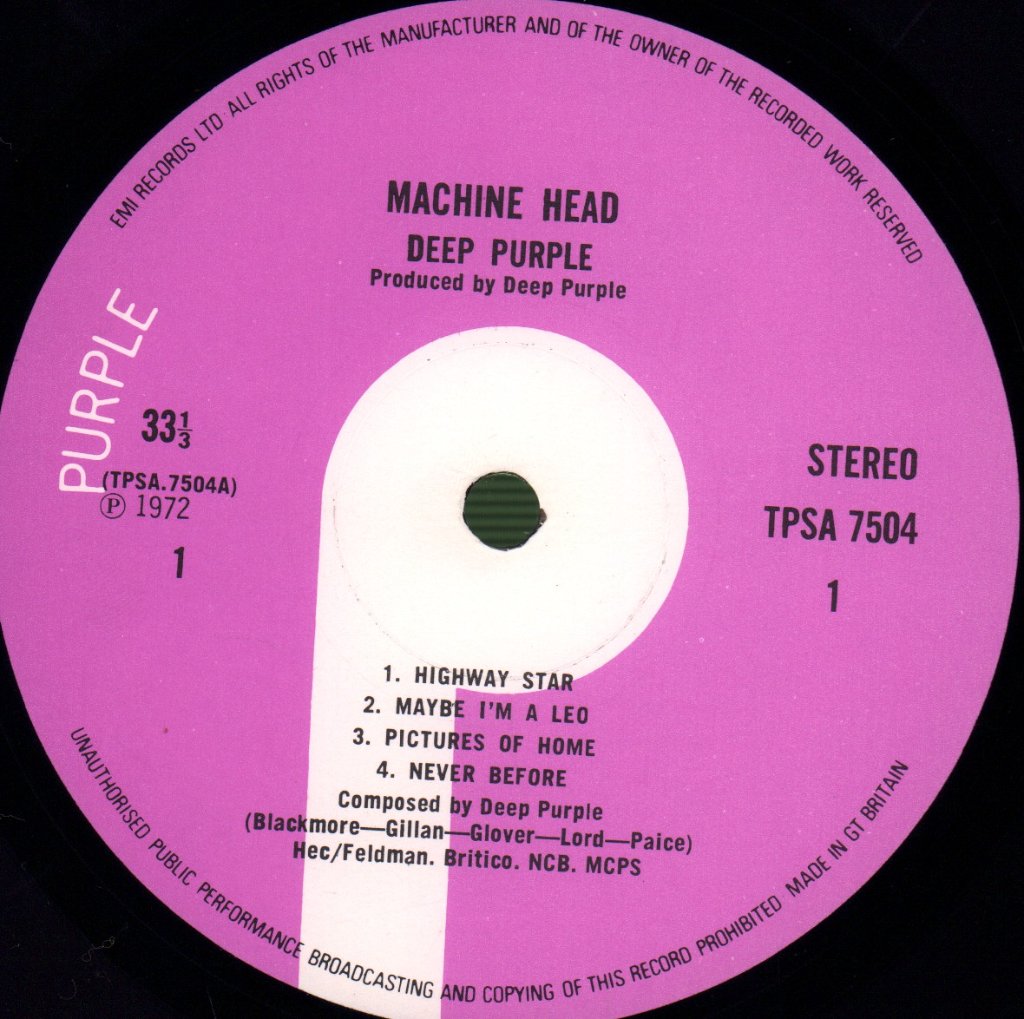 Deep Purple - Machine Head - Lp