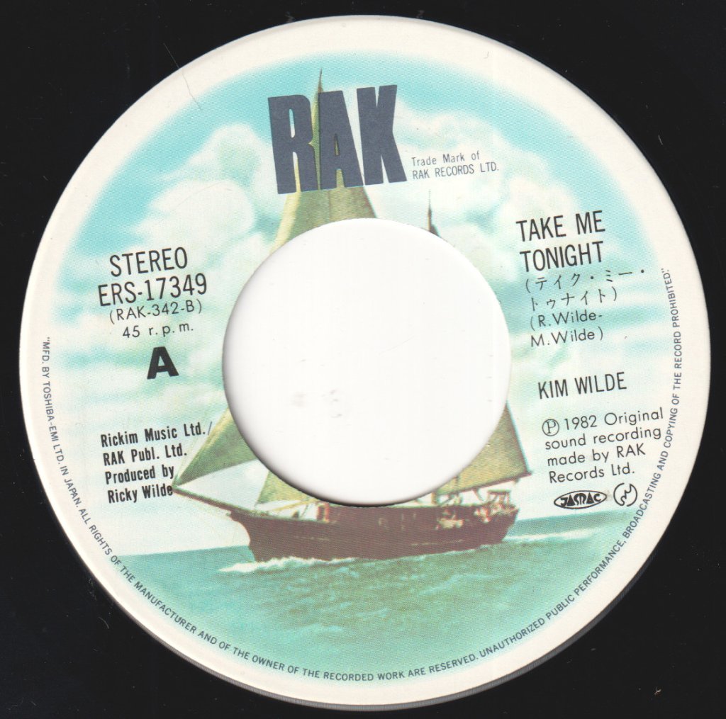 Kim Wilde - Take Me Tonight - 7 Inch
