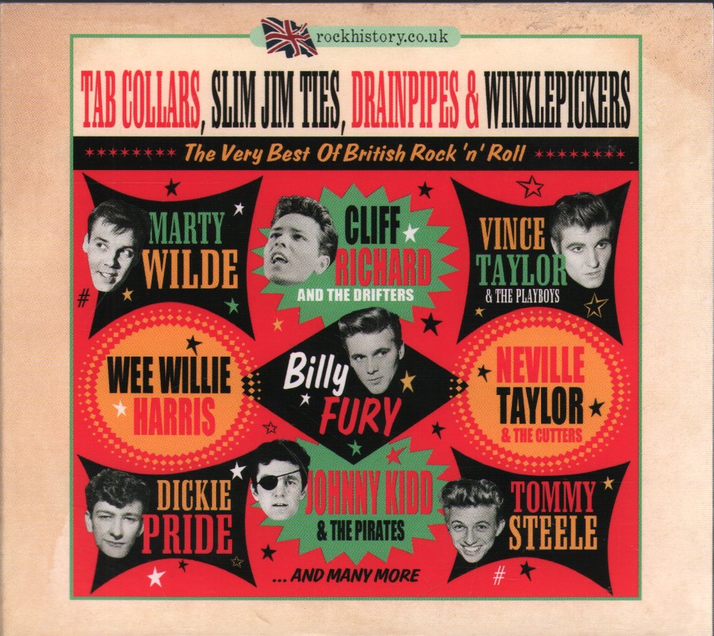 Various Artists - Tab Collars, Slim Jim Ties, Drainpipes & Winklepickers - Double Cd