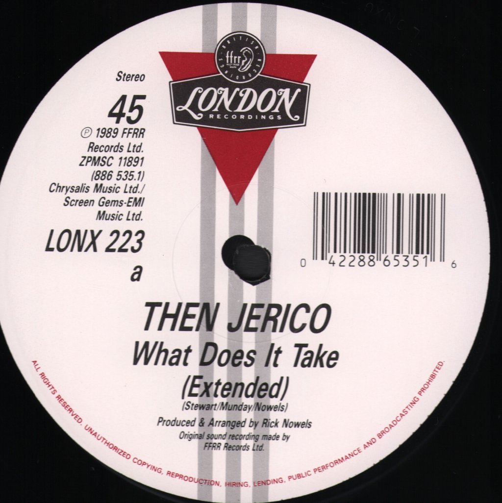Then Jerico - What Does It Take - 12 Inch