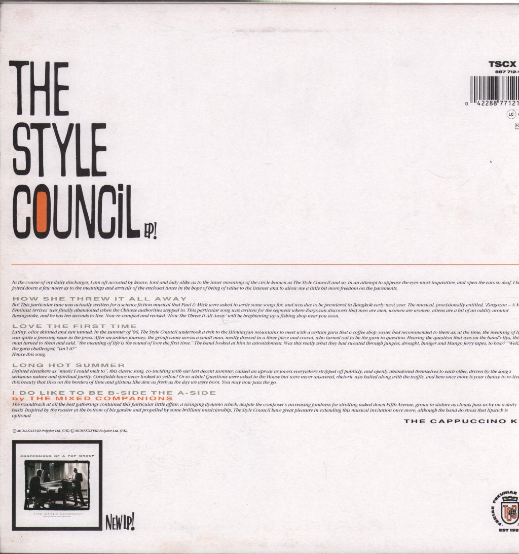 Style Council - 1|2|3|4 EP (How She Threw It All Away) (A Summer Quartet) - 12 Inch