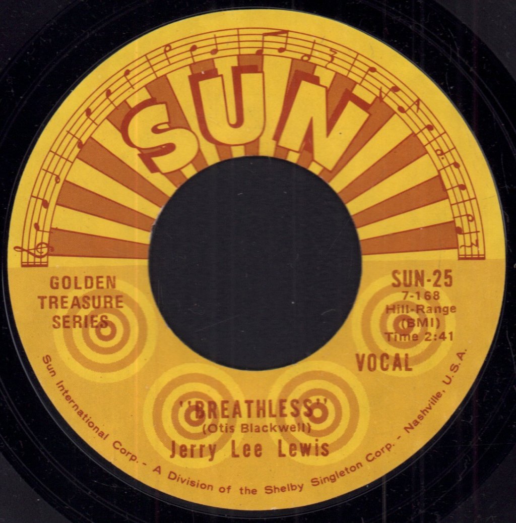 Jerry Lee Lewis - Breathless - 7 Inch