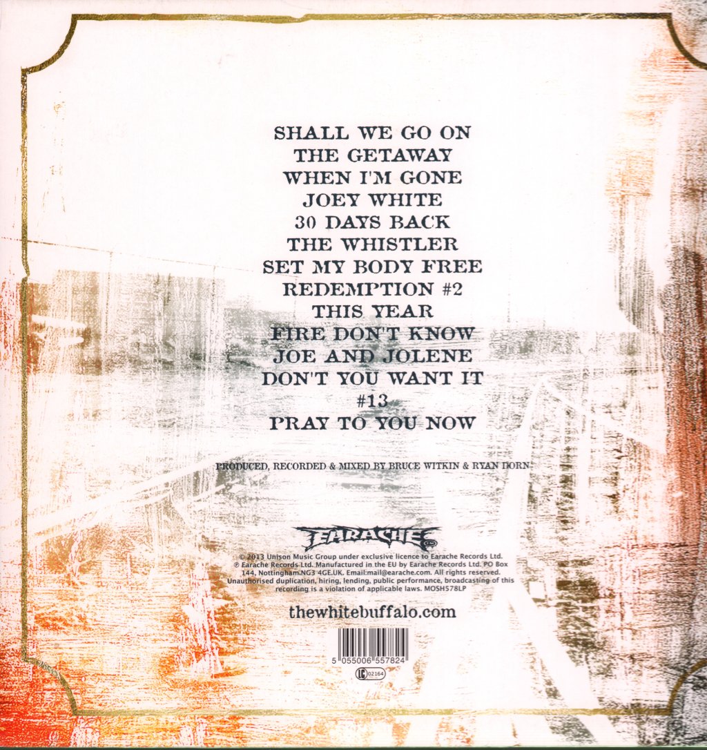 White Buffalo - Shadows, Greys & Evil Ways - Lp