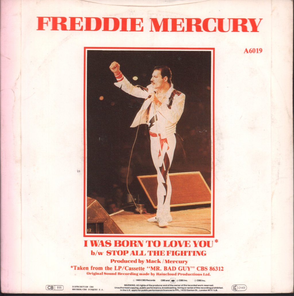 Freddie Mercury - I Was Born To Love You - 7 Inch