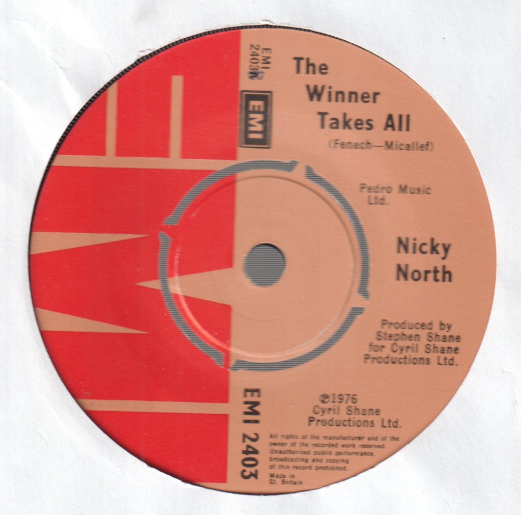 Nicky North - Winner Takes All - 7 Inch