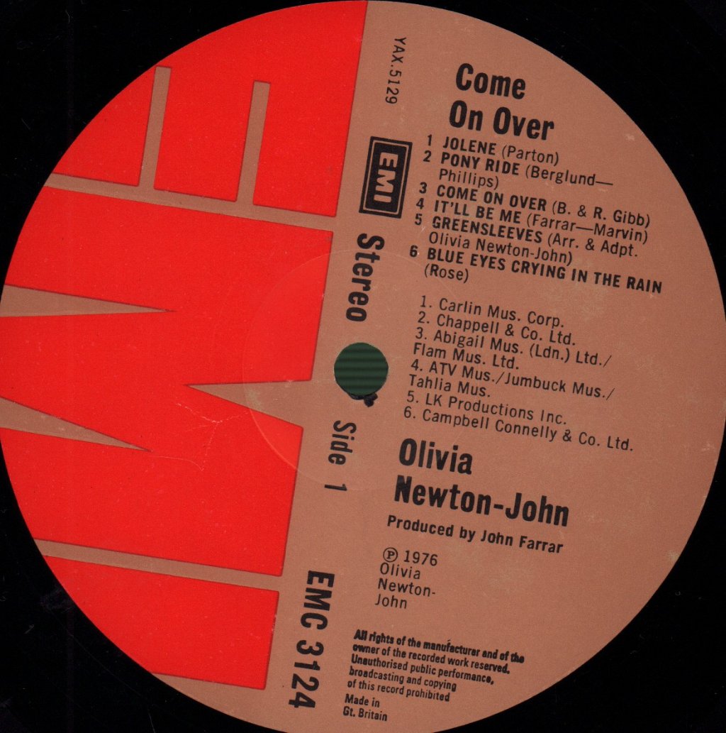 Olivia Newton John - Come On Over - Lp