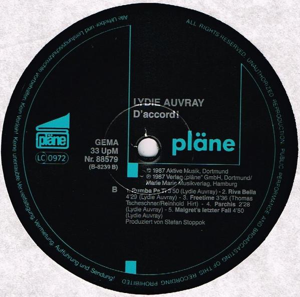 Lydie Auvray - D'Accord - Lp
