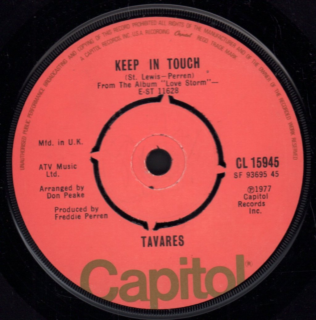Tavares With Freda Payne - I Wanna See You Soon - 7 Inch