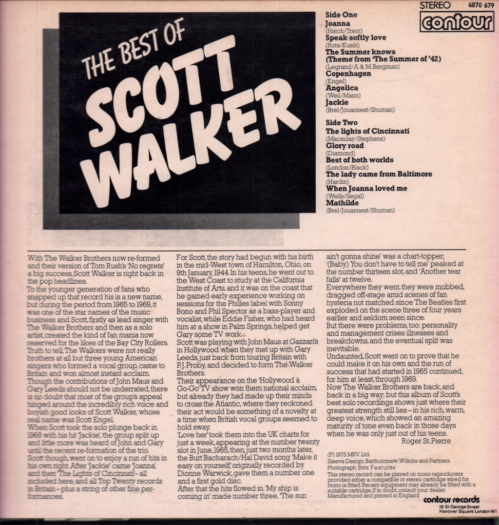 Scott Walker - Best Of - Lp