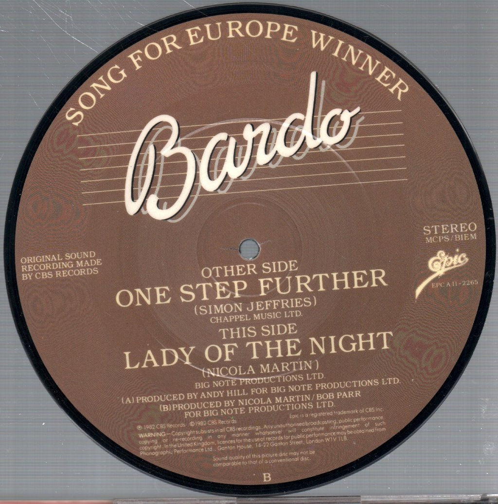 Bardo (80'S Pop Group) - One Step Further - 7 Inch
