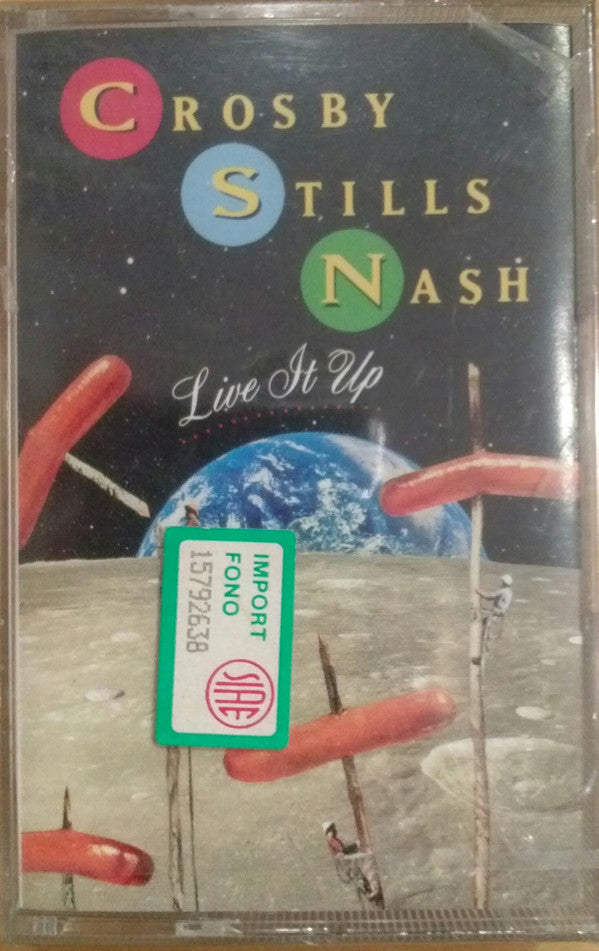 Crosby Stills And Nash - Live It Up - Cassette