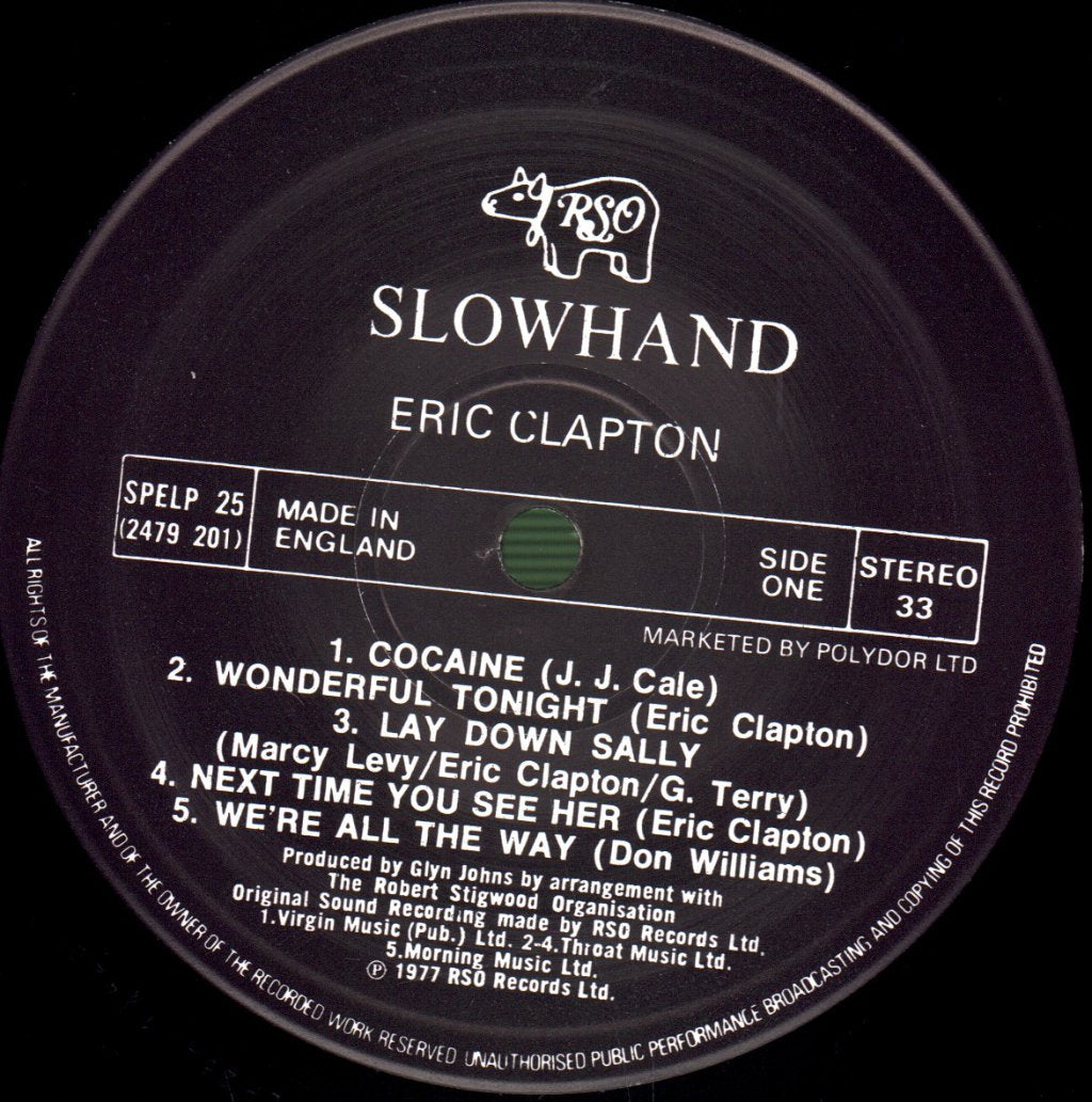 Eric Clapton - Slowhand - Lp