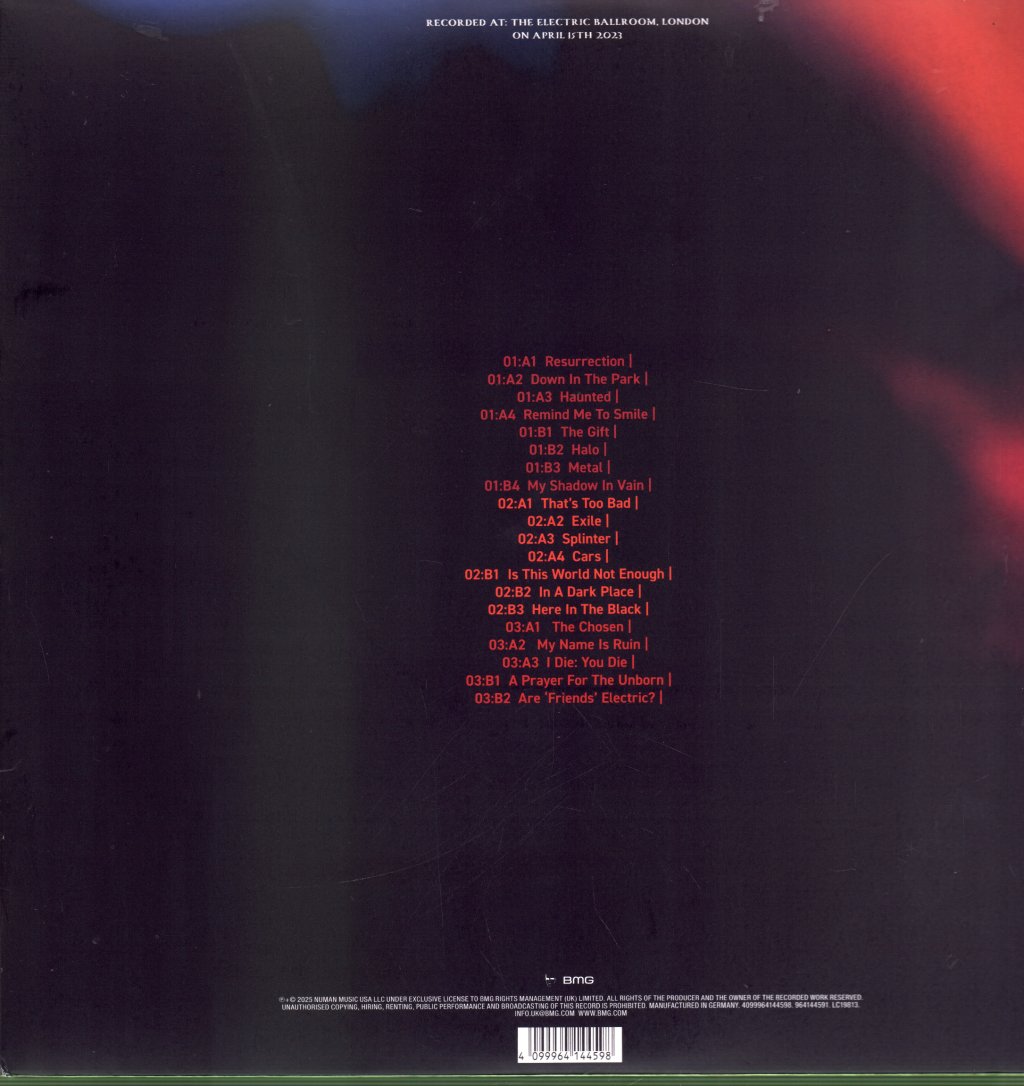 Gary Numan - 1,000 (Live At The Electric Ballroom) - Triple Lp