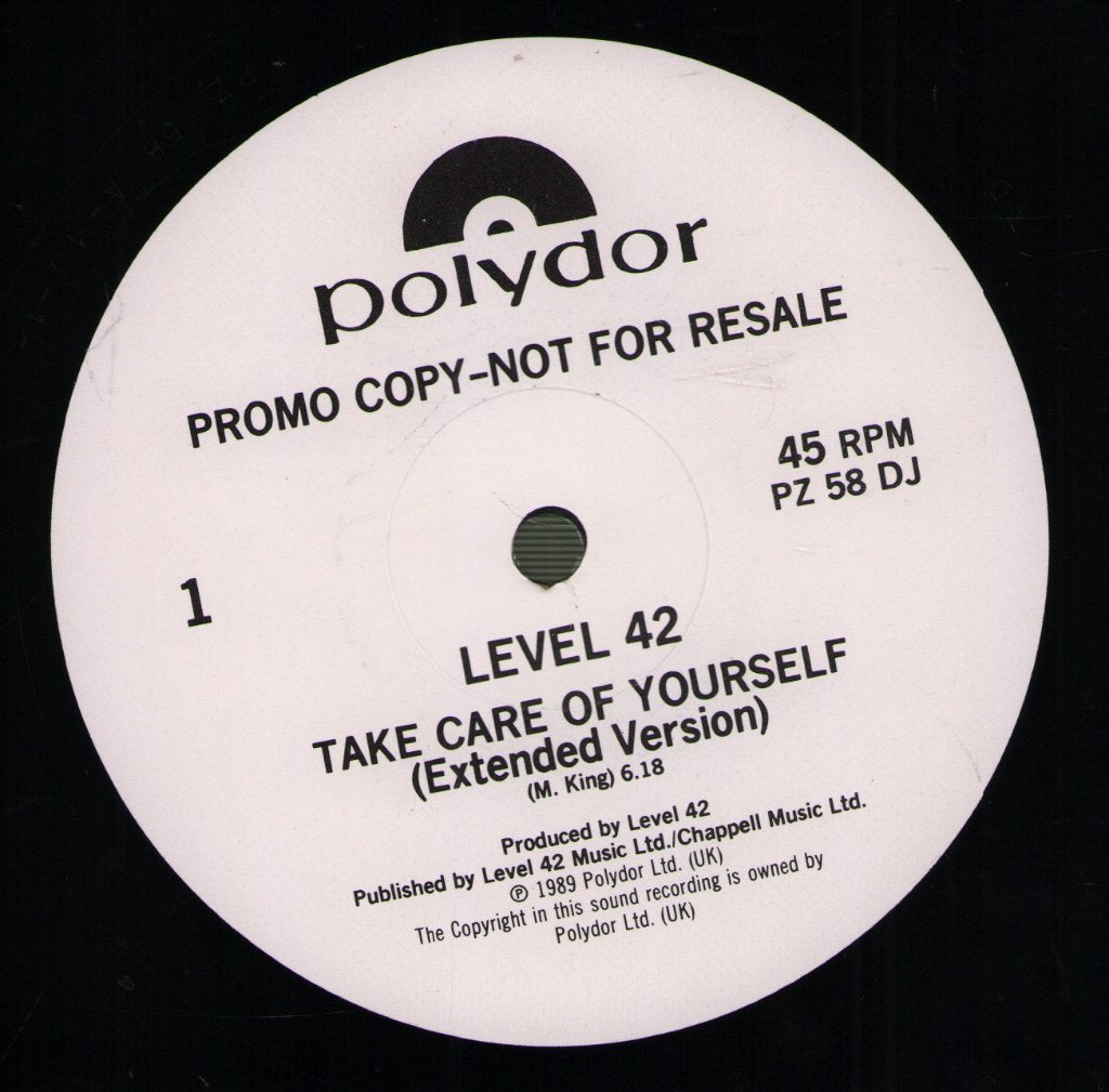 Level 42 - Take Care Of Yourself - 12 Inch