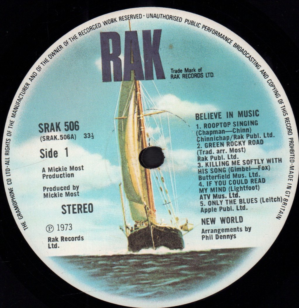 New World - Believe In Music - Lp