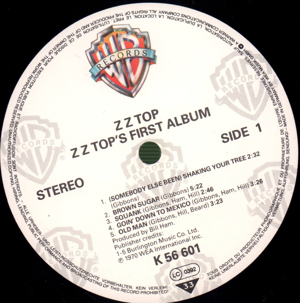 ZZ Top - First Album - Lp