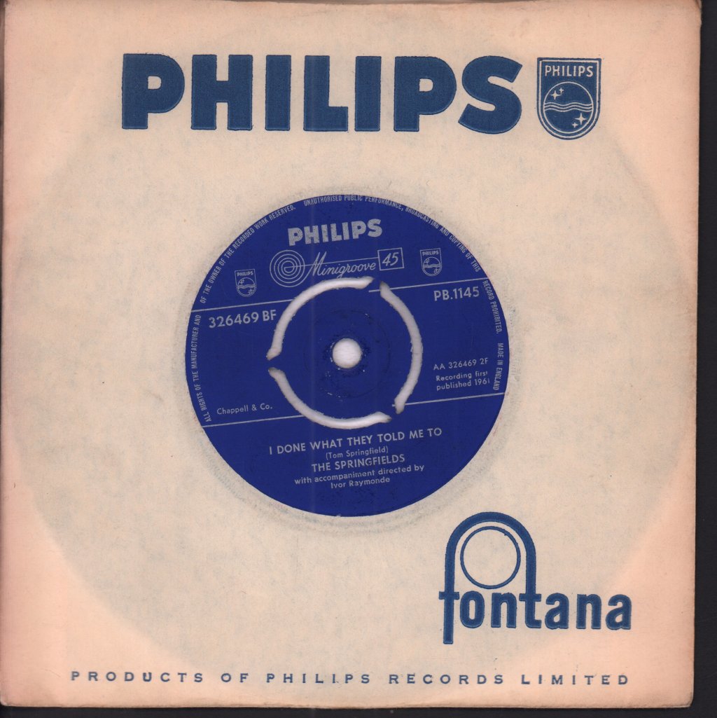 Springfields (60'S Group) - Dear John - 7 Inch
