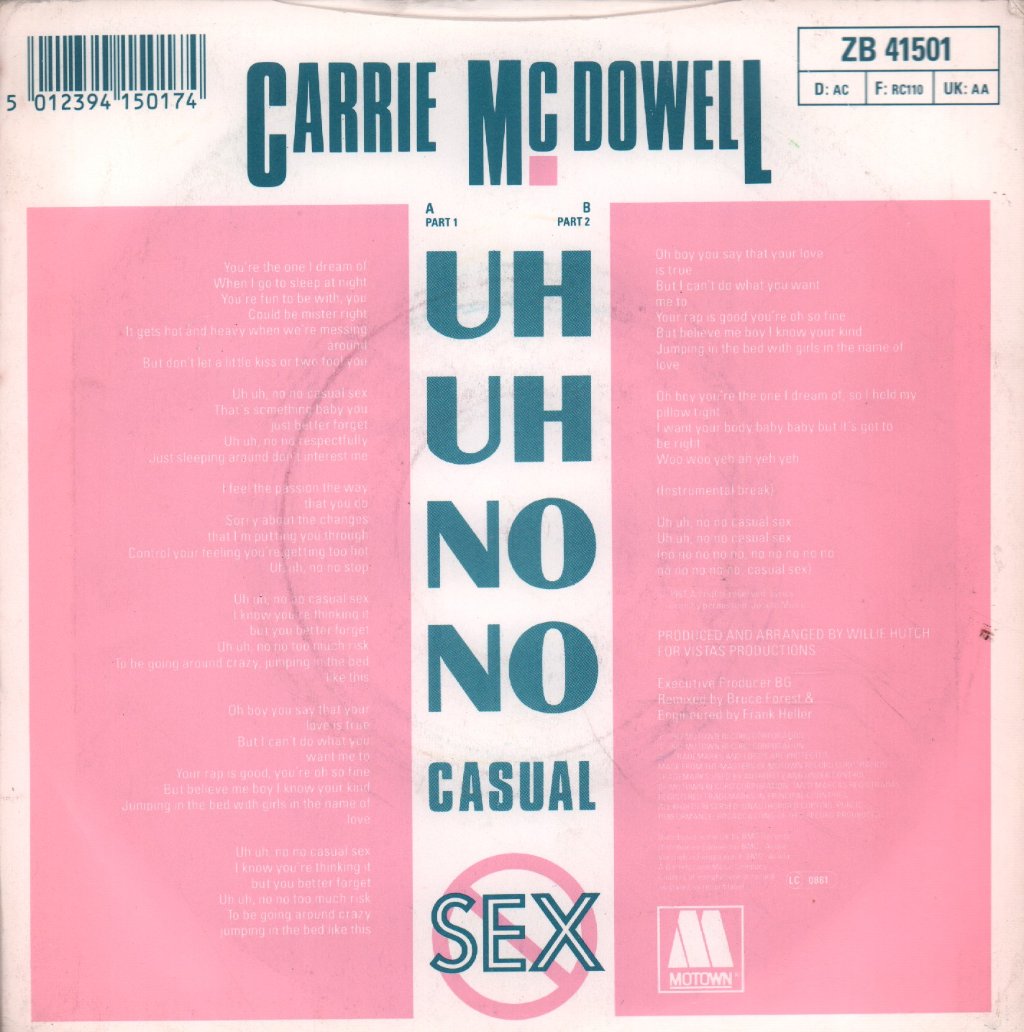 Carrie Mcdowell - Uh Uh No No Casual Sex - 7 Inch